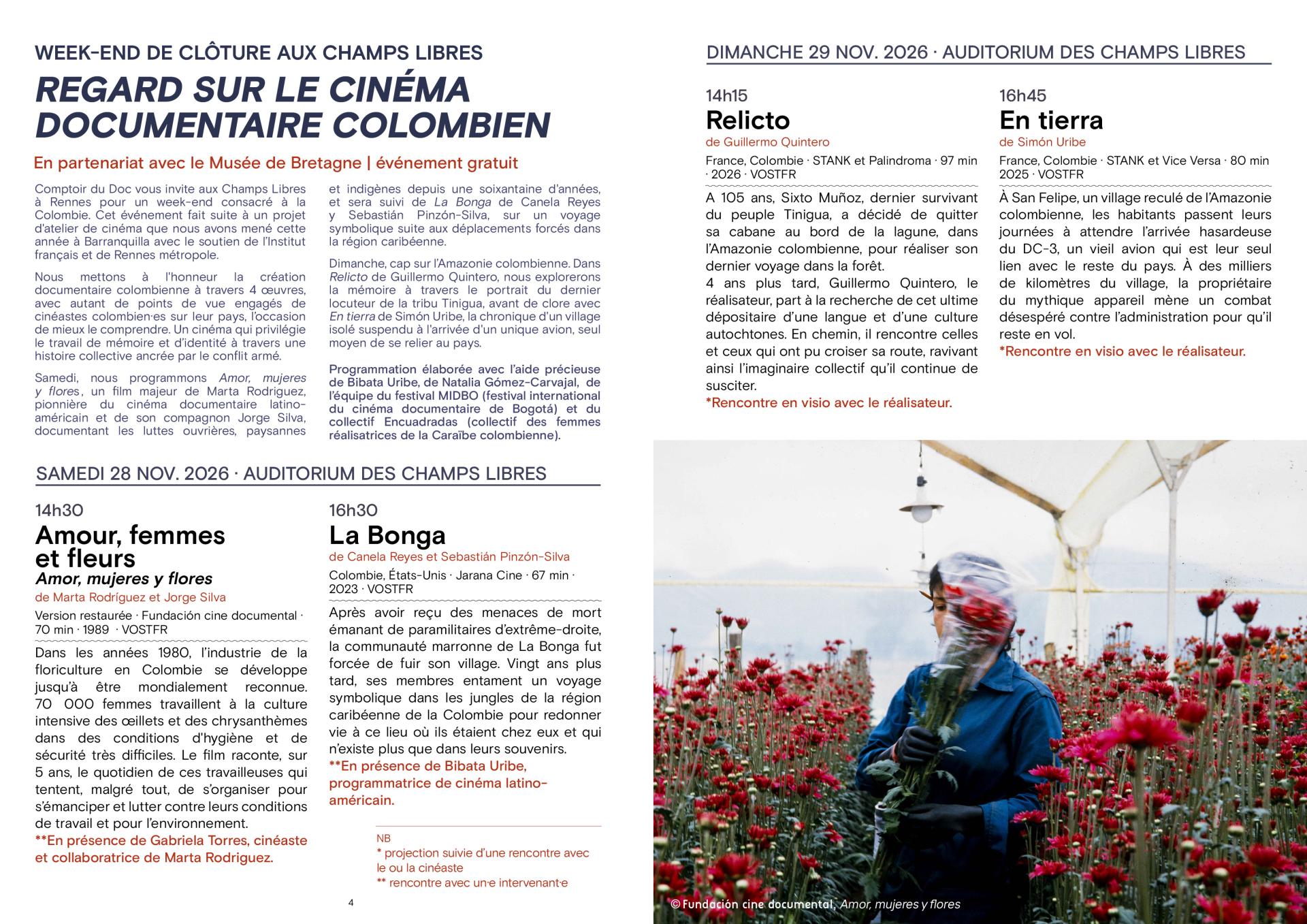 Programme clôture Mois du doc - Comptoir du doc